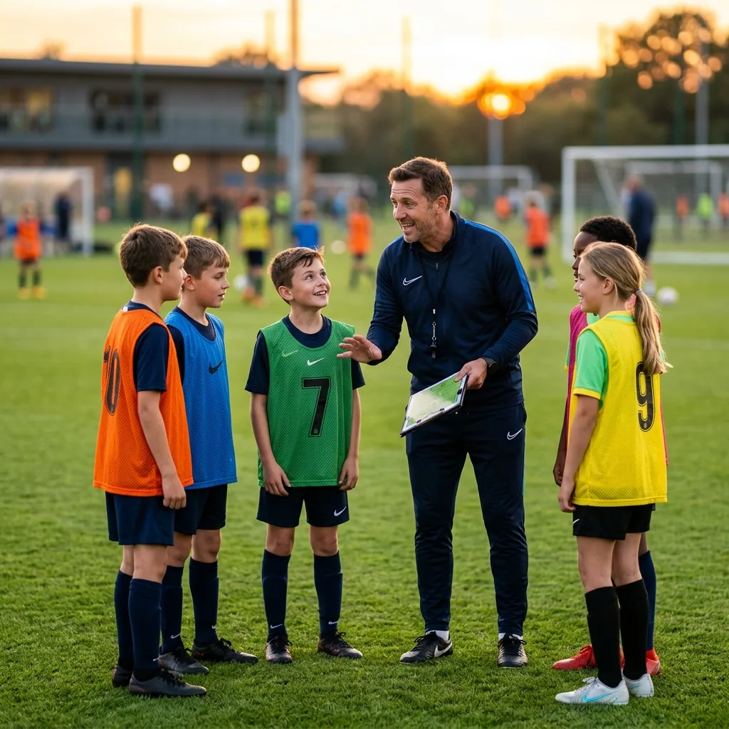 Small group football coaching sessions in the local area
